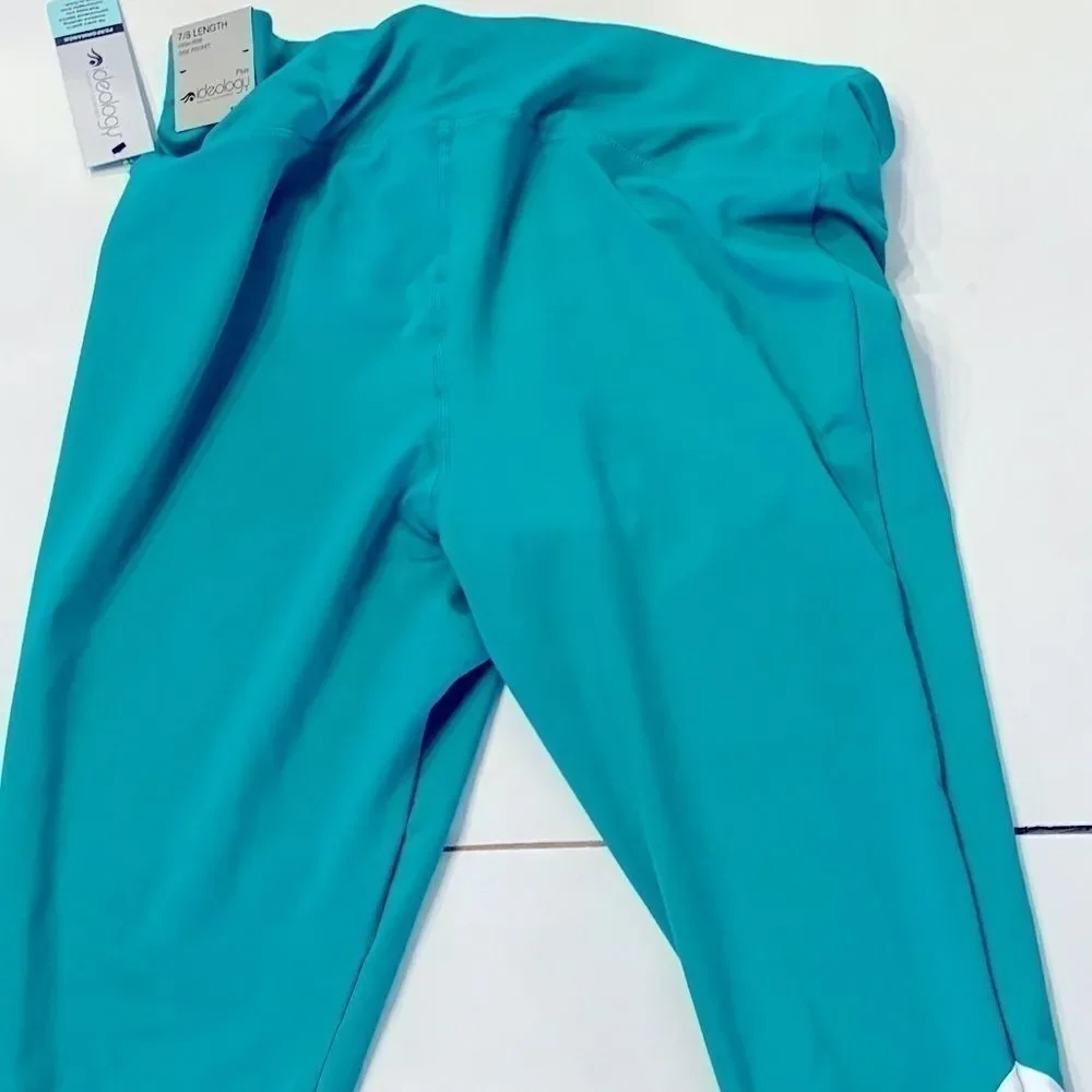 ID IDEOLOGY Women's Compression Colorblocked Side Pocket 7/8 Leggings, Reg 1x - Picture 8 of 11